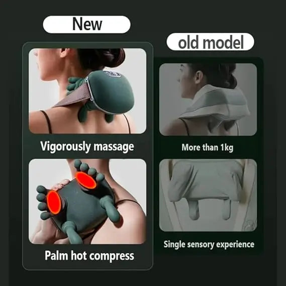 Portable, Bionic Heated Neck and Back Massager