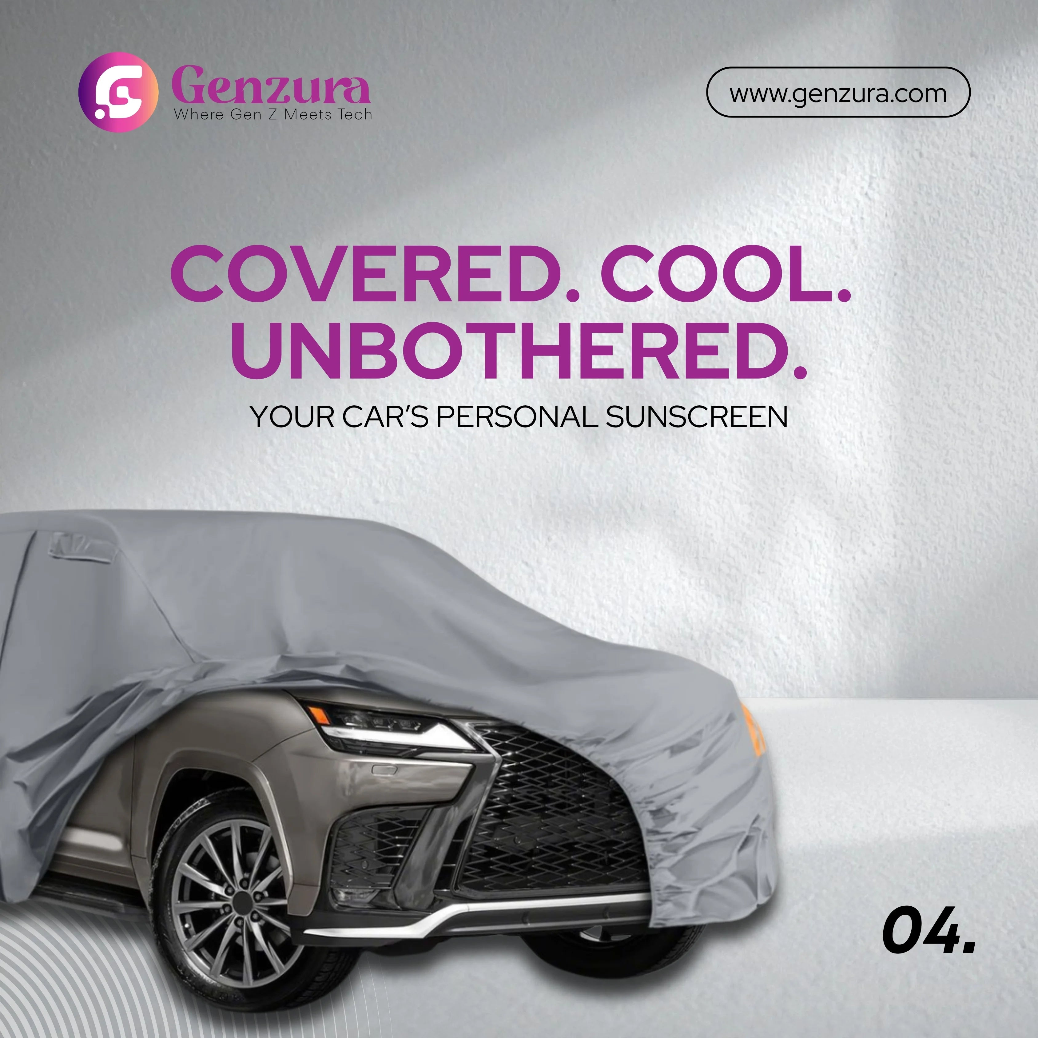 Desert-Proof Car Cover – Waterproof, UV & Scratch Resistant | Full Outdoor Protection for Hatchbacks & Sedans (Silver, Dacron Material)