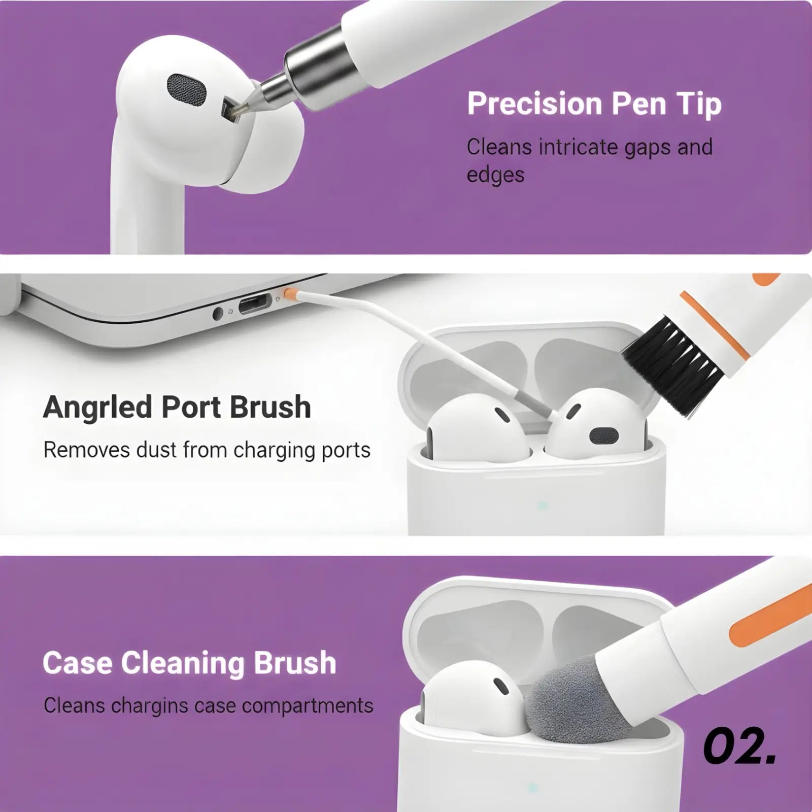 20 in 1 Electronic Cleaning Brush Kit