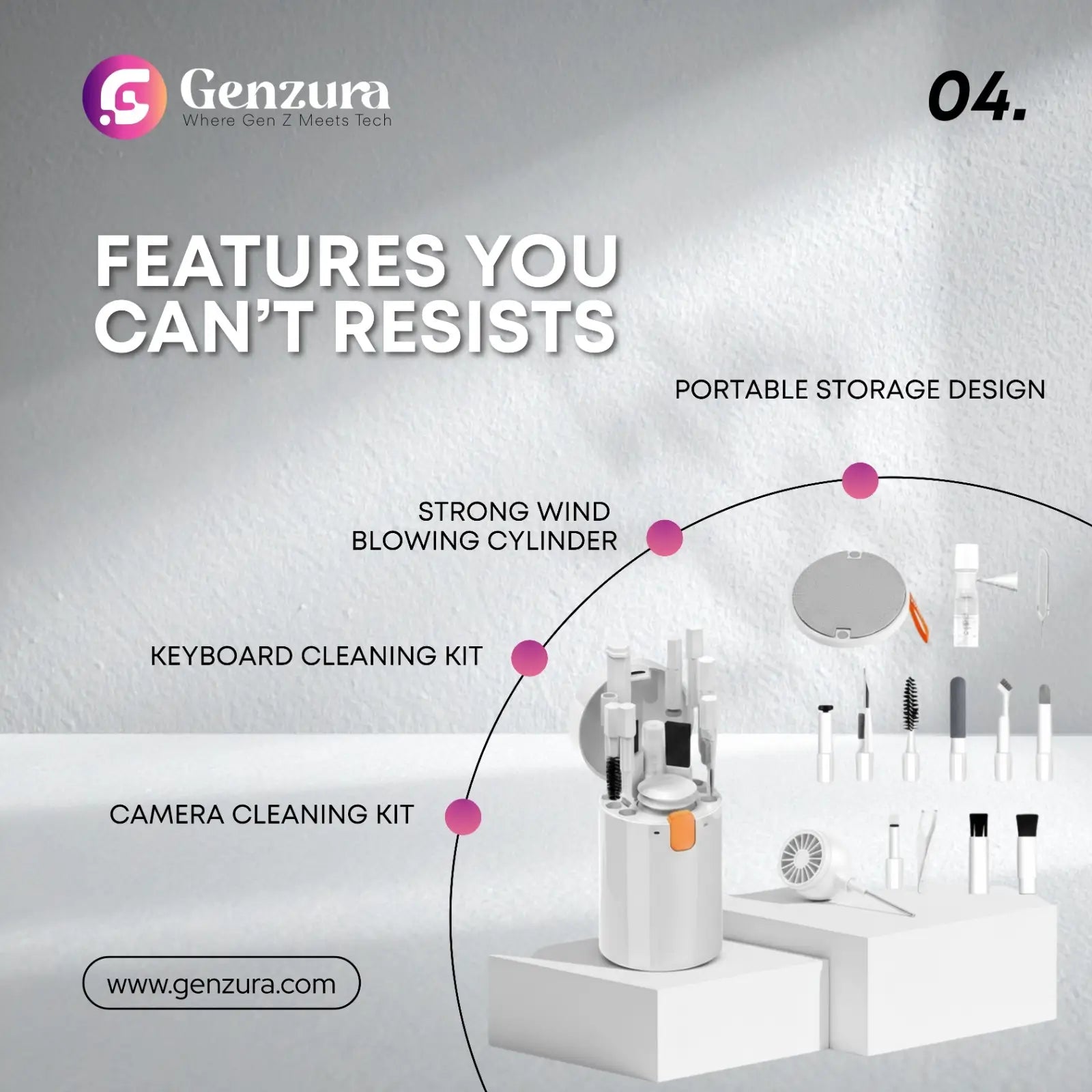 20 in 1 Electronic Cleaning Brush Kit