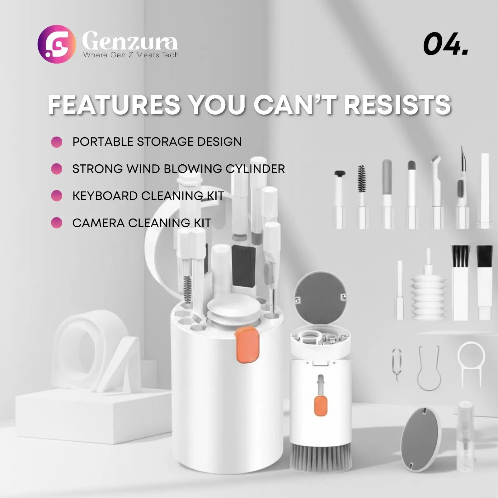 20 in 1 Electronic Cleaning Brush Kit