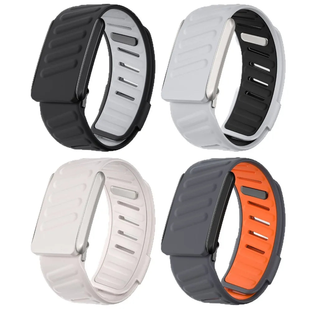 Sport Wristband  Band Soft-Touch Silicone Waterproof and Sweatproof Replacement Silicone Breathable Strap for Whoop 4.0 HRM