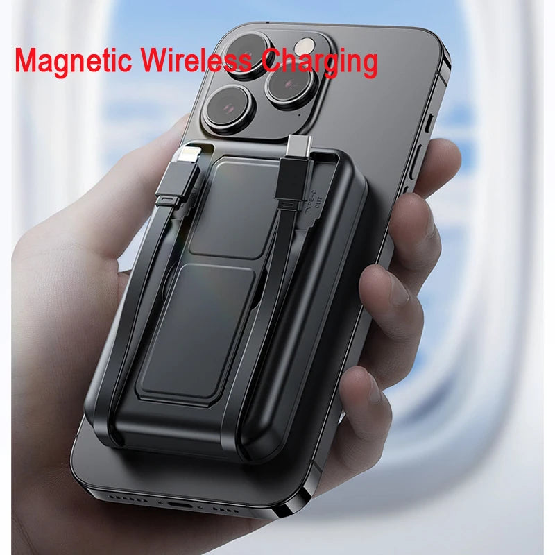 Magnetic Power Bank 20,000mAh – 15W Wireless Charger & 22.5W Fast Charging | Magnetic Portable Battery for iPhone, Samsung, Huawei, Xiaomi