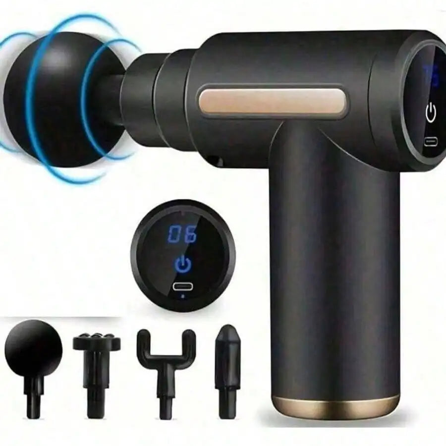 Deep Tissue Massage Gun – Handheld Percussion Massager for Muscle Recovery & Pain Relief (PORTABLE, CE CERTIFIED)