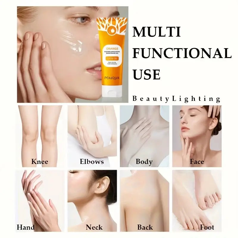 Orange Exfoliating Gel for Face & Body All Skin Types-  جل البرتقال لتقشير الوجه والجسم - لجميع أنواع البشرة